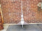 Custom aluminum finial with ball, 4 sided base and cone - view 6