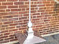 Custom aluminum finial with ball, 4 sided base and cone - view 7