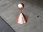 Custom finial with ball, pipe and conical base - view 4