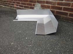 Custom made inside miter for masonry stainless steel