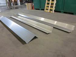 Stainless steel flashing metal masonry