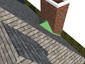 Chimney Flashing Metal Kit Installation with Cricket and Step Flashing - view 2