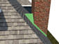 Chimney Flashing Metal Kit Installation with Cricket and Step Flashing - view 4