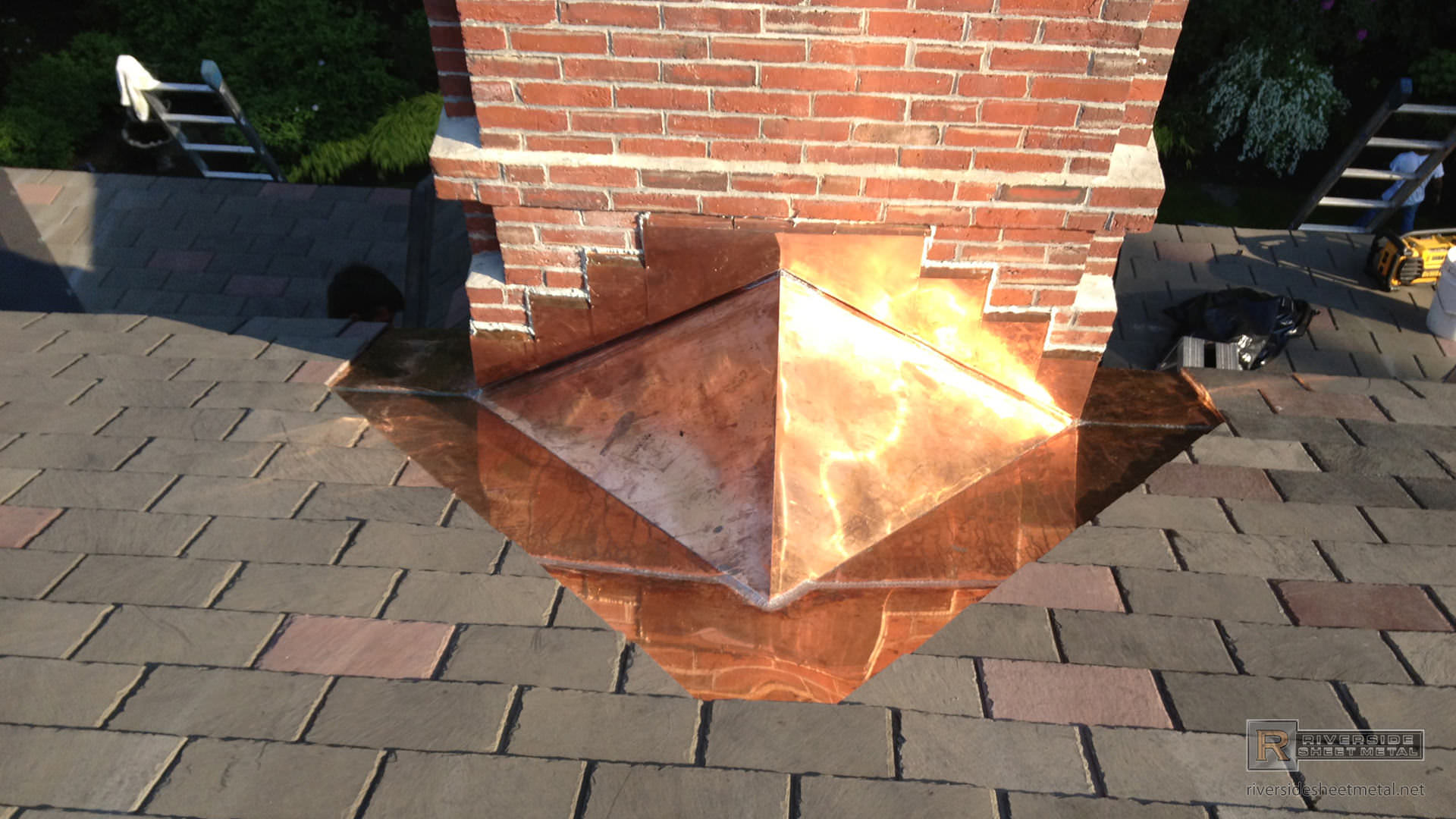 Flex Copper Roof Flash-Rite 4 Pack,Corner Flashing Shingle Fireplace 