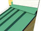 Head Wall flashing installation with metal roofing panels - view 4
