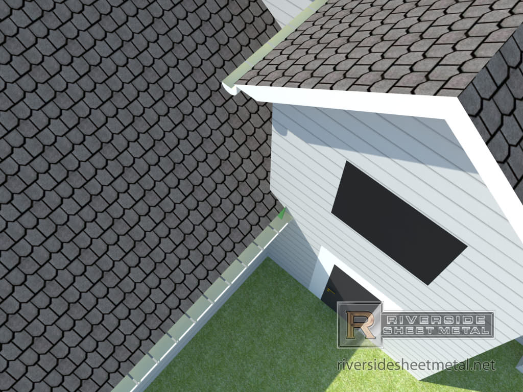 flashing kick metal roof installation aluminum steel copper