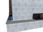 Drip edge masonry flashing metal miter with hem installation - view 2