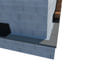 Drip edge masonry flashing metal miter with hem installation - view 3