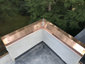 Custom copper parapet cap installation photo - view 1