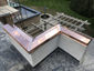 Custom copper parapet cap installation photo - view 2