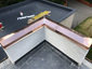 Custom copper parapet cap installation photo - view 5