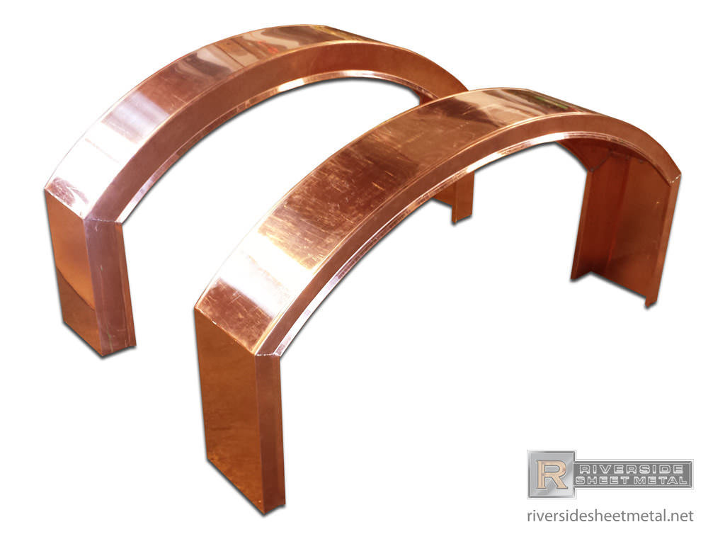 Copper Flashing Parapet