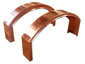 Custom radius copper parapet cap - view 1