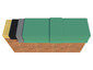 Parapet wall cap with hook strip and cover plates - view 4