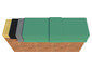 Parapet wall cap with hook strip and cover plates - view 4