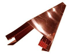 Vented copper ridge cap
