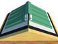 Z Channel for metal roofing with ridge cap installation - view 3