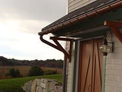 6" Half-round copper gutter