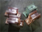 Custom copper downspout brackets