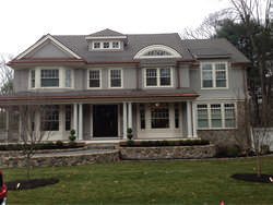 Custom copper gutters and downspouts installation