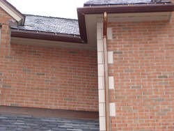 Custom ogee copper gutter installation