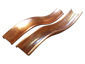 Custom double bead half round radius copper gutter - view 2