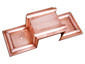 Detailed custom copper downspout band - view 3