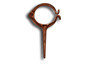 Plain round copper wood hook