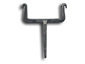 Galvanized steel wood hook for downspouts