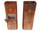 Square corrugated copper downspout cleanout - view 2