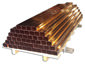 Plain smooth square copper gutter downspouts