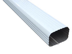 Square corrugated aluminum gutter downspout