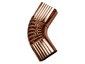 Square corrugated copper gutter elbow - view 2