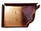 k-style copper gutter end cap