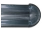 Half-round aluminum gutter spherical end cap - view 2