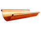 6 inches custom made traditional bead copper half-round gutter