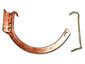 Shank and circle combo 10 copper hanger for half-round gutter