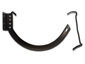 Shank and circle combo 10 dark bronze aluminum hanger for half-round gutter