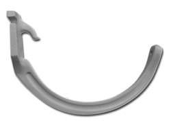 Under mount cast streamline half-round gutter hanger