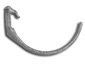 Weathered cast aluminum half-round gutter hanger