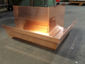 Custom copper ogee gutter outside box miter - view 2