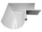 Half-round gutter inside box miter white aluminum - view 2