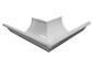 Half-round gutter outside box miter white aluminum - view 1