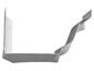 K-style gutter inside bay strip miter white aluminum - view 2
