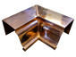 K-style gutter inside box miter copper - view 3