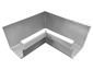 K-style gutter inside box miter white aluminum - view 1