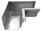 K-style gutter inside box miter white aluminum - view 2