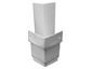 K-style gutter outside strip miter white aluminum - view 1