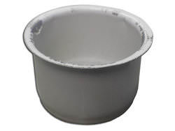 Round pop-in aluminum gutter outlet