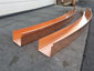 Custom radius copper box gutter - view 4